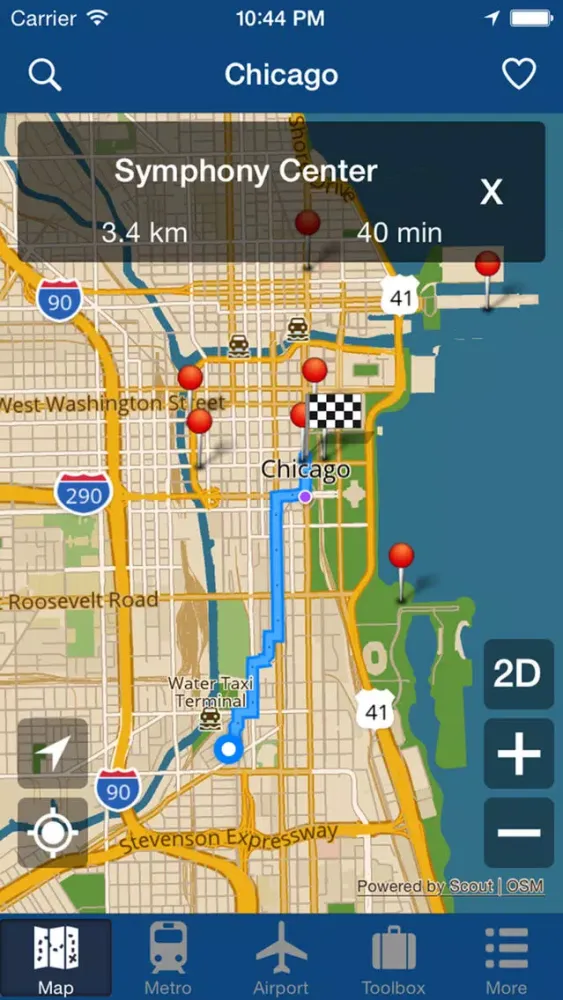 Capturas de pantalla de Chicago Offline Map - City Metro Airport