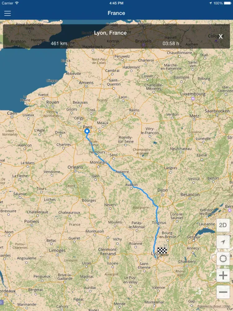 France Offline Travel Map iPad  স্ক্রিনশট