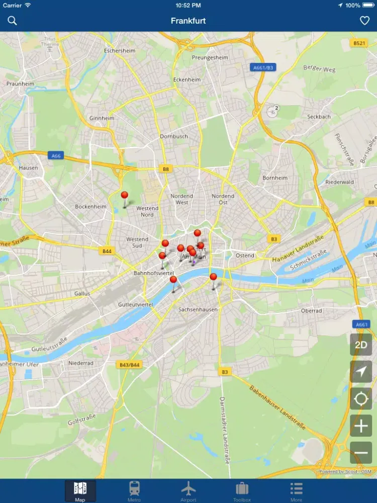 Tangkapan layar Frankfurt Offline Map - City Metro Airport iPad 