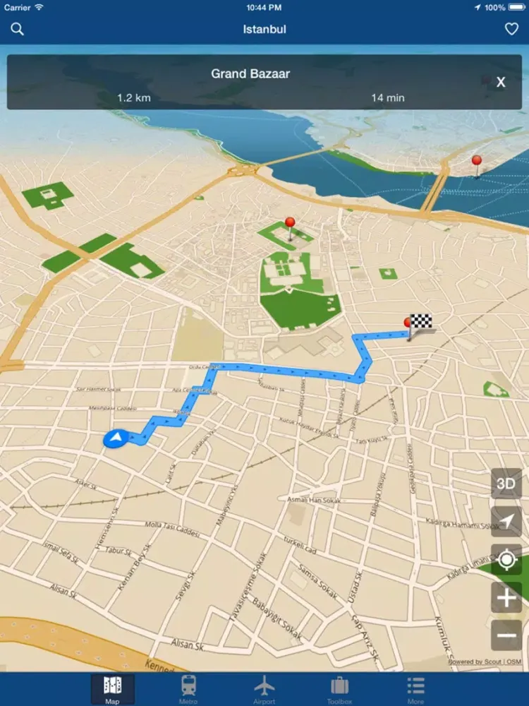 Istanbul Offline Map, Metro iPad 應用截圖