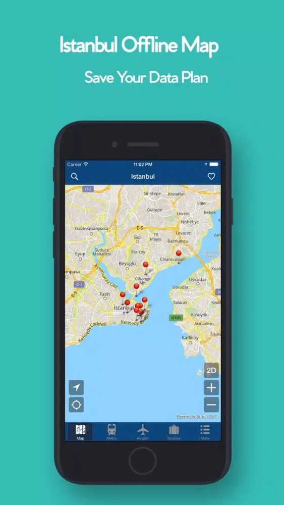 Istanbul Offline Map, Metro應用截圖