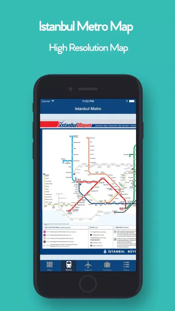 Istanbul Offline Map, Metro應用截圖