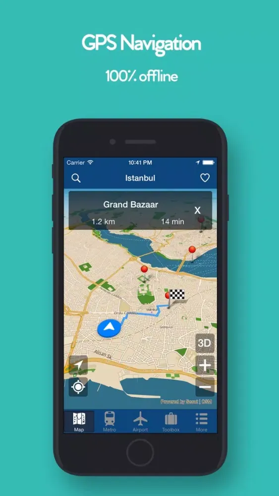Istanbul Offline Map, Metro應用截圖