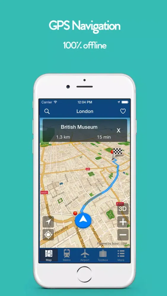 London Offline Map, Metro سکرین شاٹس