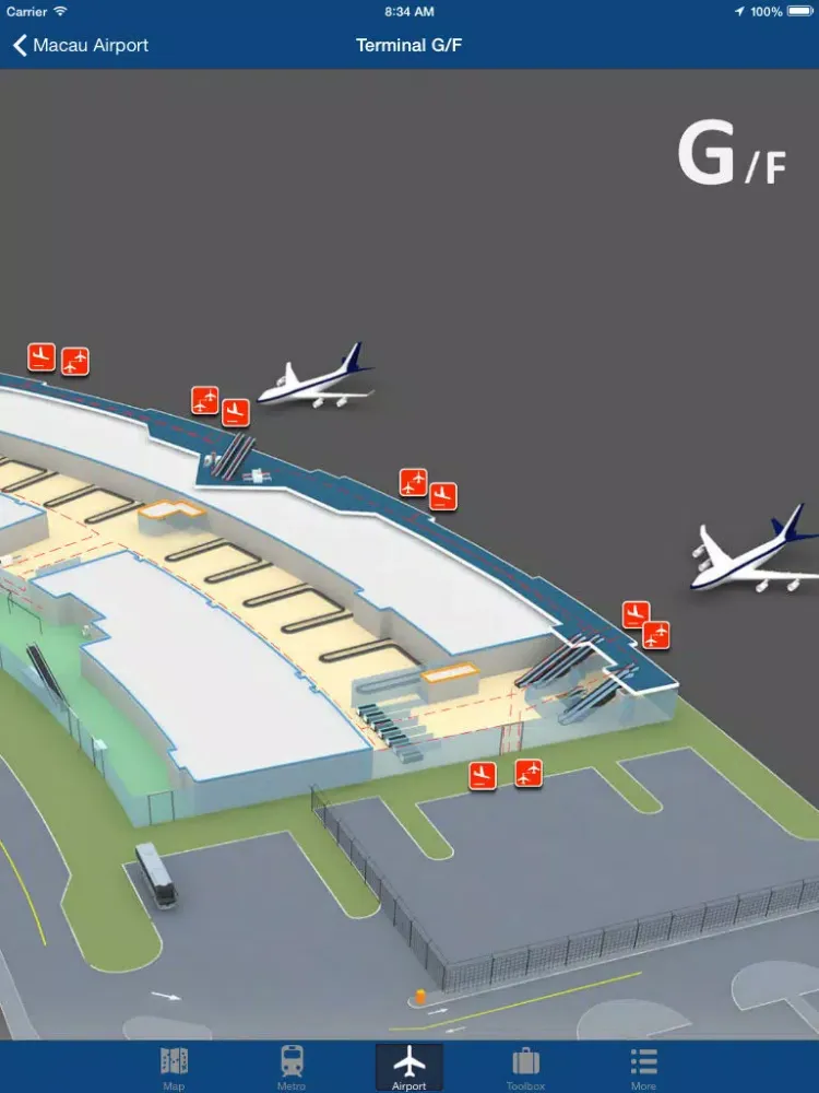 Macau Offline Map - City Metro Airport iPad 應用截圖