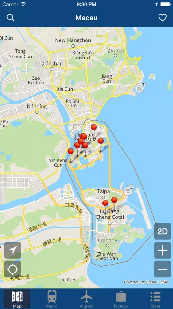 Macau Offline Map - City Metro Airport應用截圖