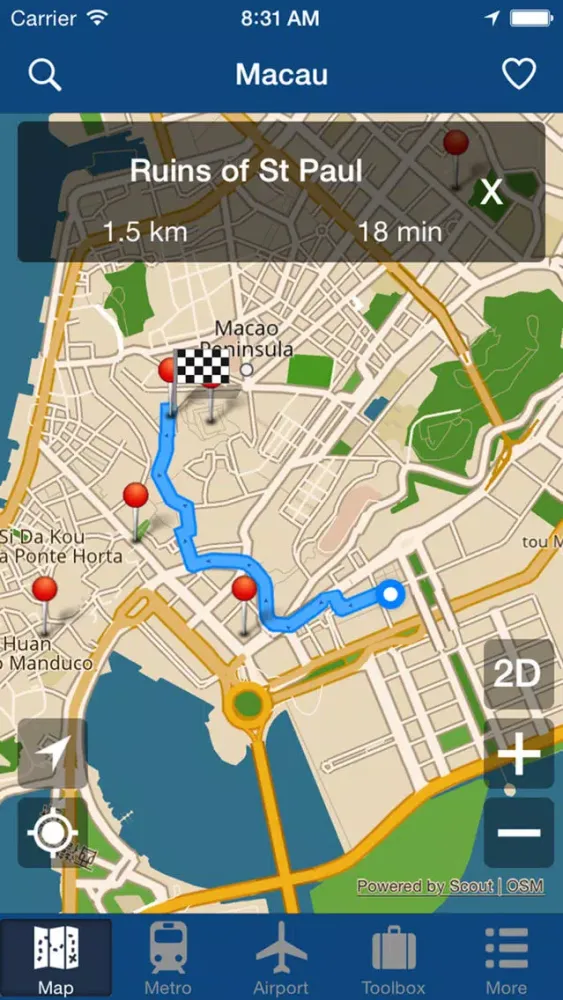 Macau Offline Map - City Metro Airport應用截圖