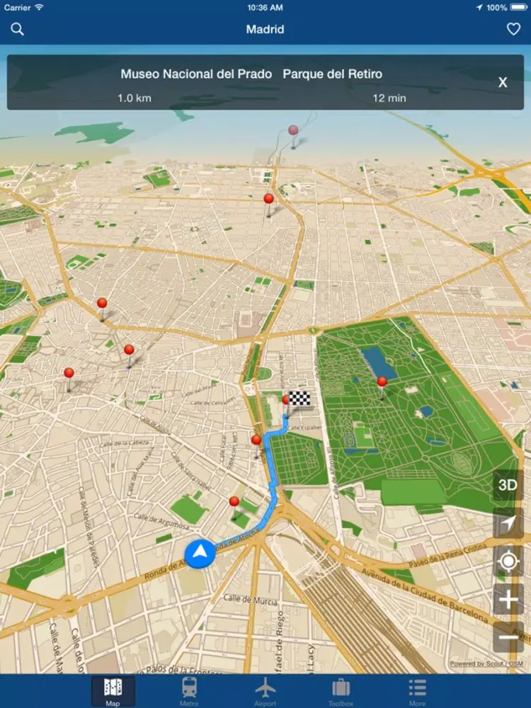 Captures d'écran de Madrid Offline Map - Metro iPad 