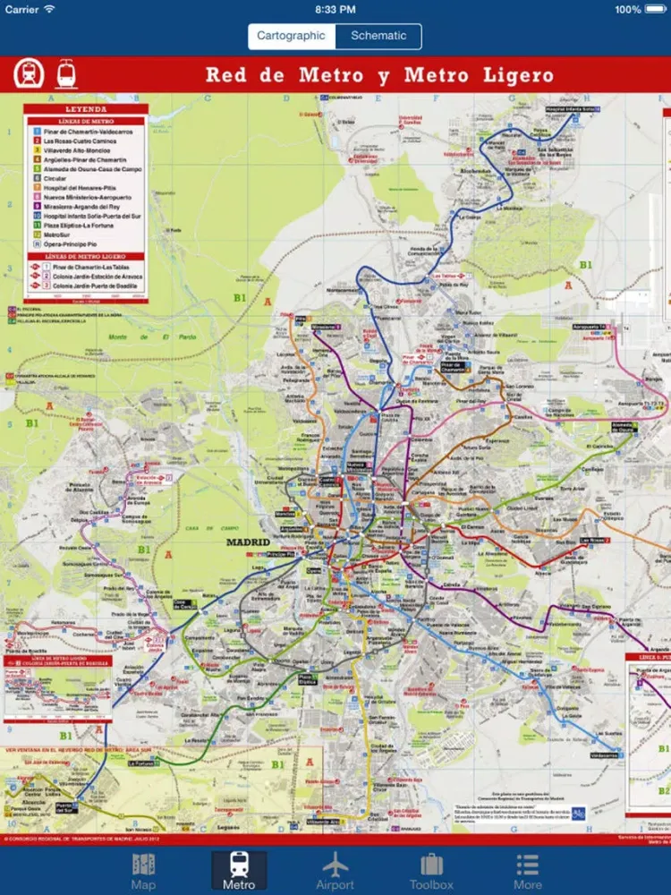 Captures d'écran de Madrid Offline Map - Metro iPad 
