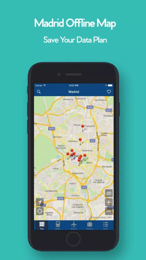Captures d'écran de Madrid Offline Map - Metro