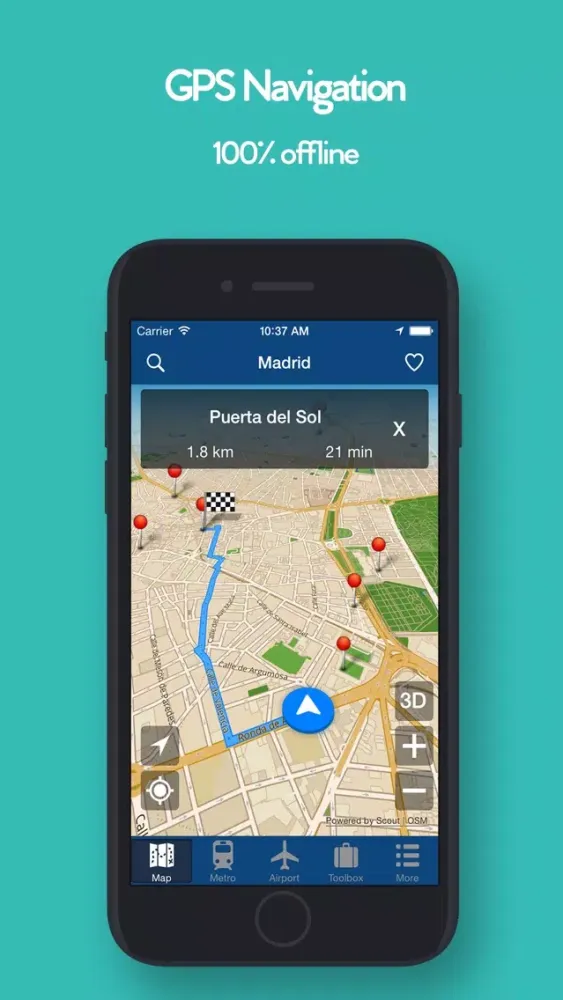 Captures d'écran de Madrid Offline Map - Metro