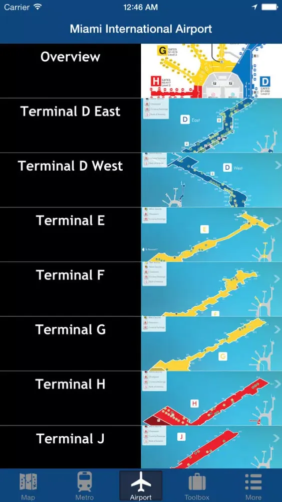 Tangkapan skrin Miami Offline Map - City Metro Airport