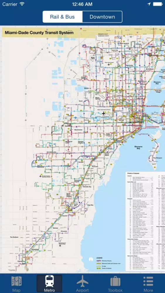 Tangkapan skrin Miami Offline Map - City Metro Airport