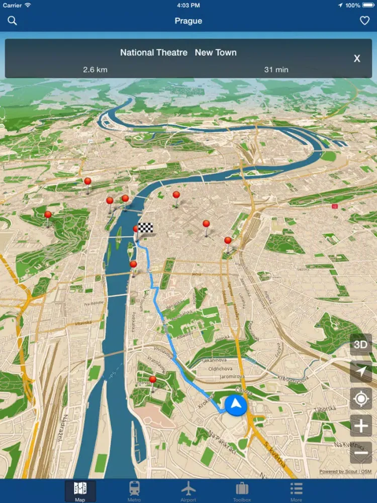صور Prague Offline Map - Metro iPad 