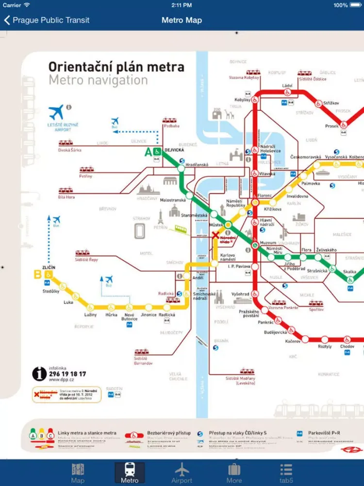 صور Prague Offline Map - Metro iPad 