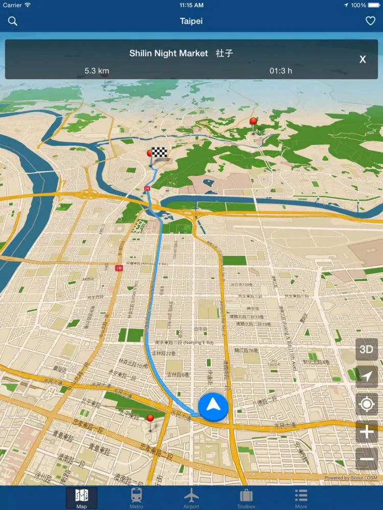 Captures d'écran de Taipei Offline Map - City Metro Airport iPad 