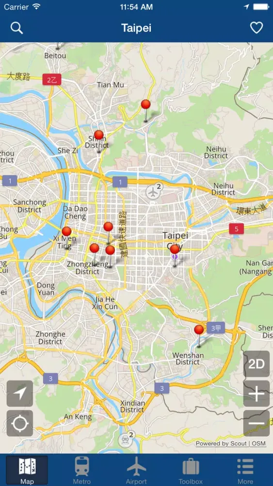 Captures d'écran de Taipei Offline Map - City Metro Airport