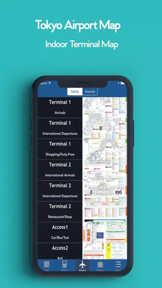 ภาพหน้าจอของ Tokyo Offline Map, Metro