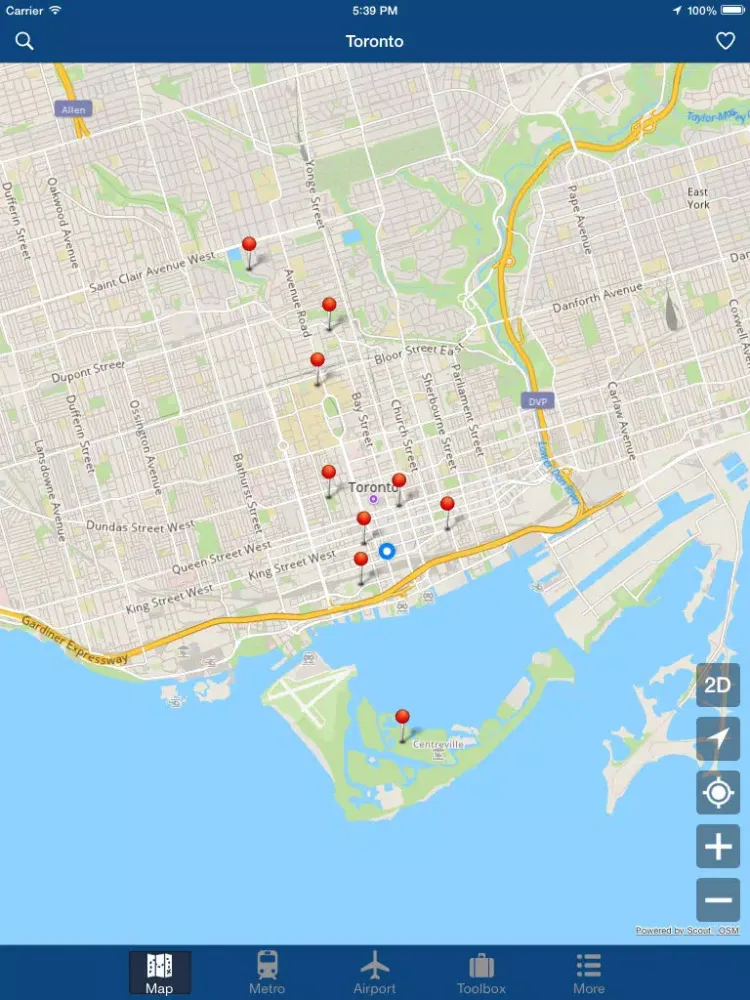 تصاویر Toronto Offline Map - City Metro Airport iPad 