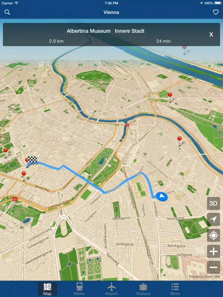 Vienna Offline Map - Metro iPad  Ekran Görüntüleri