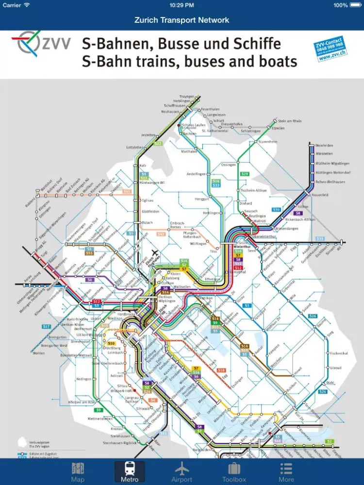 Zurich Offline Map - City Metro Airport iPad 应用截图