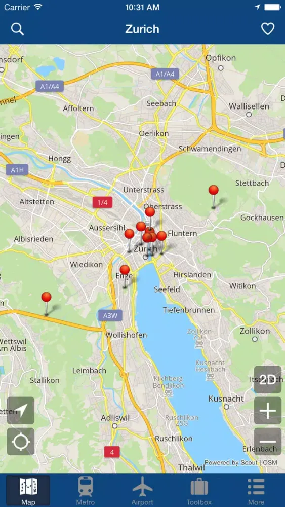 Zurich Offline Map - City Metro Airport应用截图