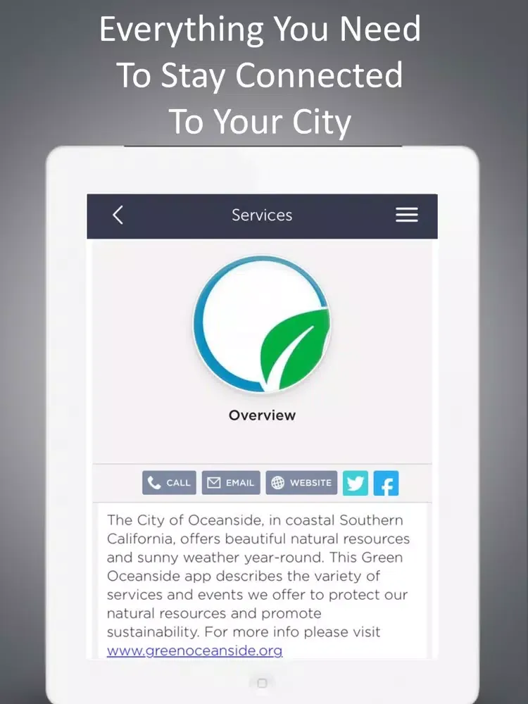 Capturas de tela do Green Oceanside iPad 