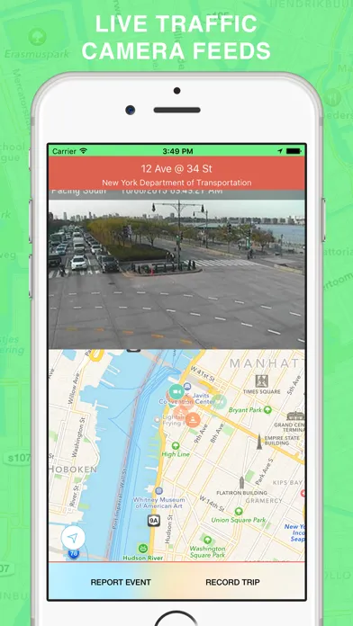 Green Wave - Traffic Cameras and Live Alerts, Maps سکرین شاٹس