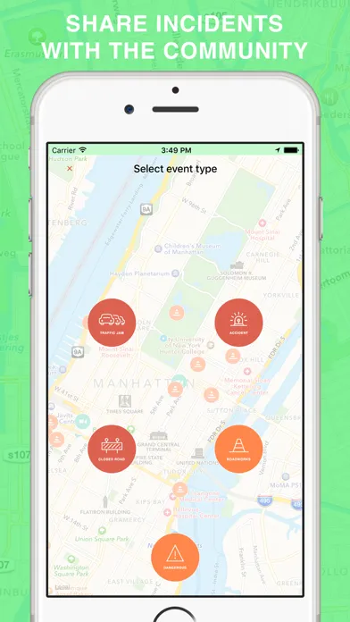 Green Wave - Traffic Cameras and Live Alerts, Maps سکرین شاٹس