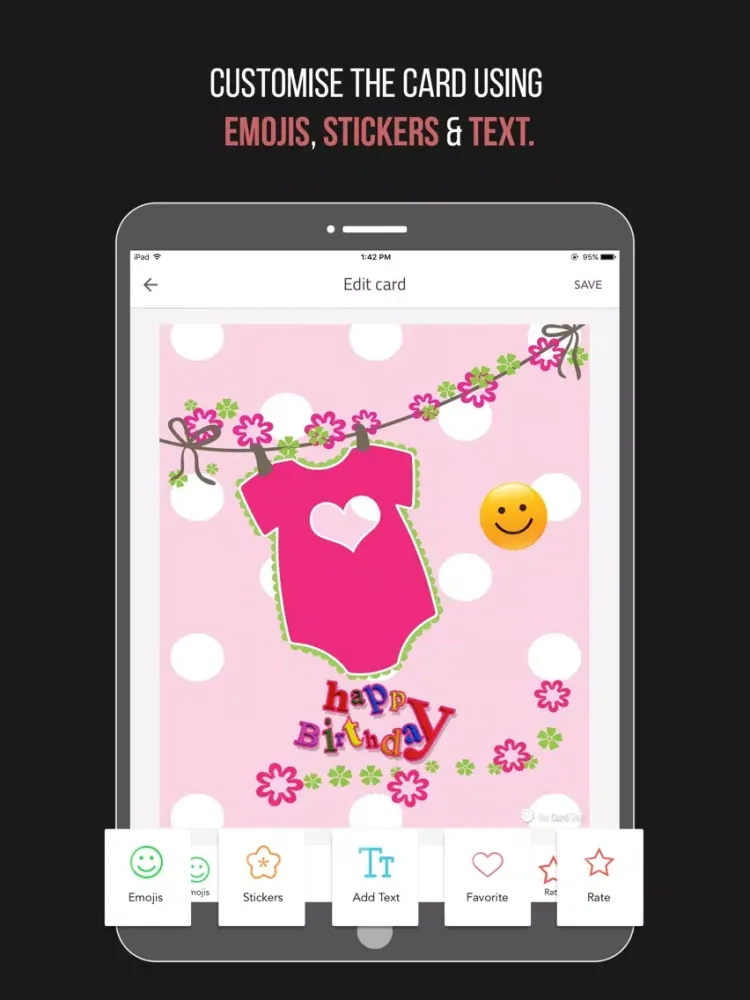 Birthday Cards : The Card Shop for all occasion iPad 应用截图