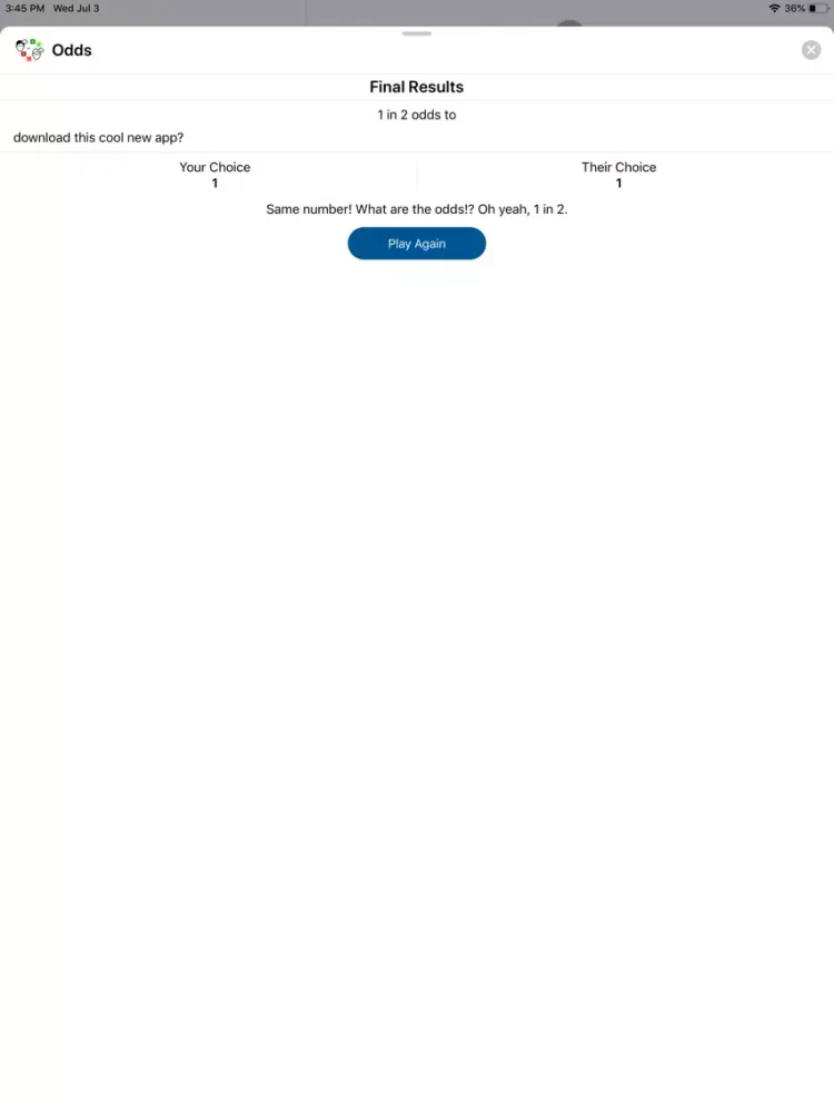 Odds for iMessage iPad  سکرین شاٹس