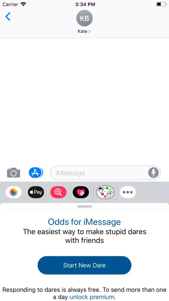 Odds for iMessage سکرین شاٹس