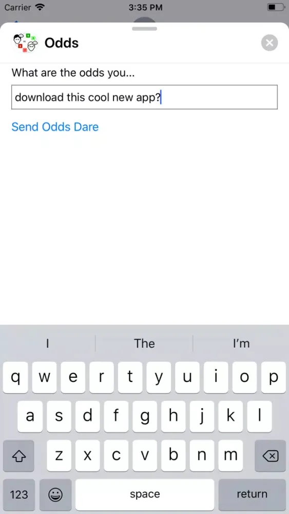 Odds for iMessage سکرین شاٹس
