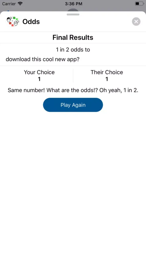 Odds for iMessage سکرین شاٹس