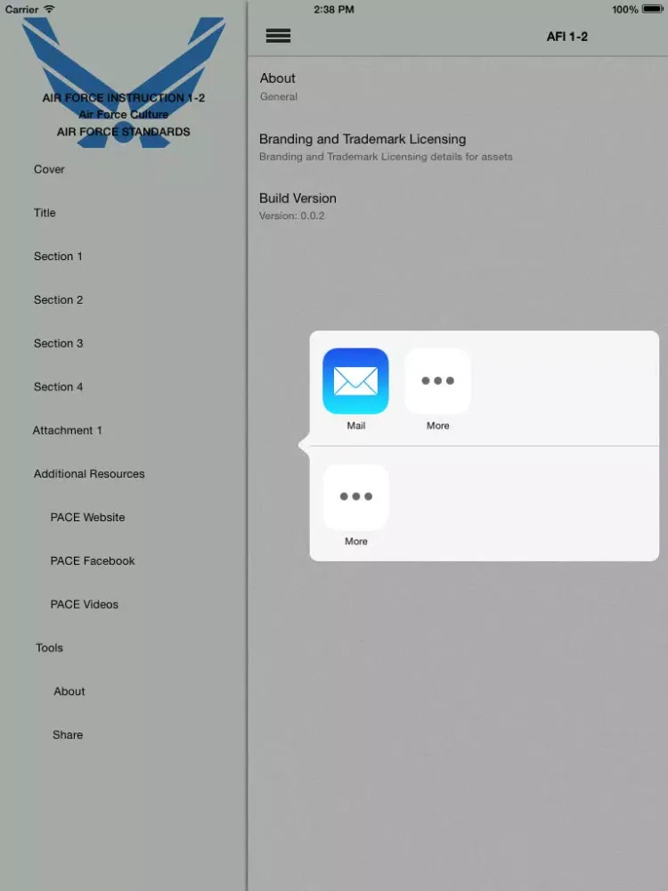 AFI 1-2 iPad 应用截图