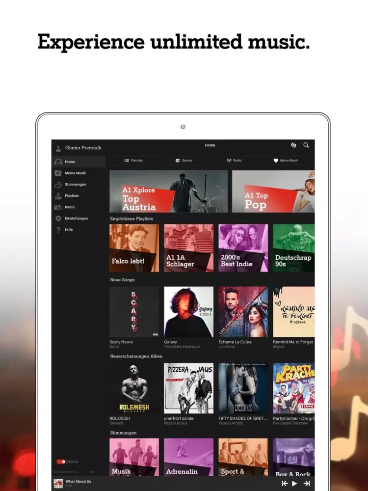 Capturas de tela do Xplore Music iPad 