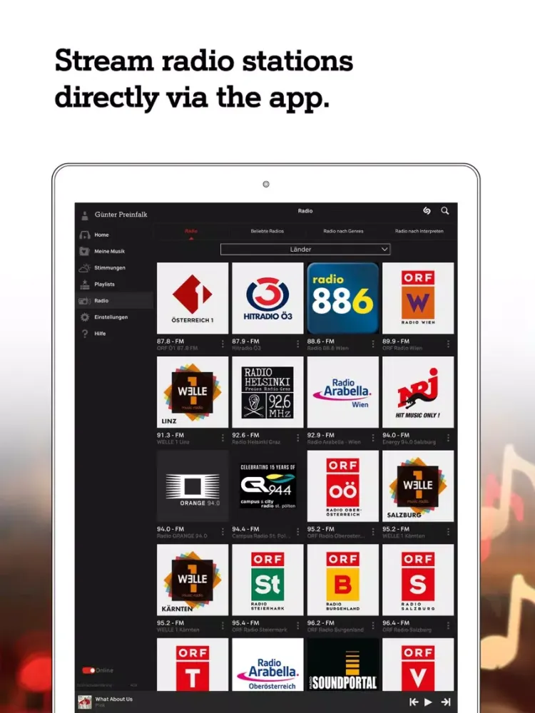 Capturas de tela do Xplore Music iPad 