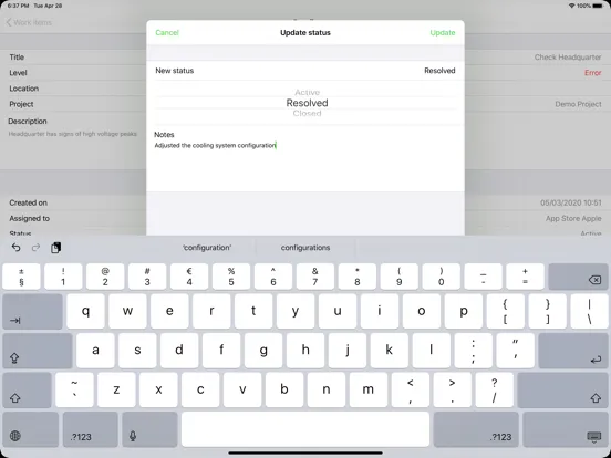 Tangkapan skrin Calculus - field tool iPad 