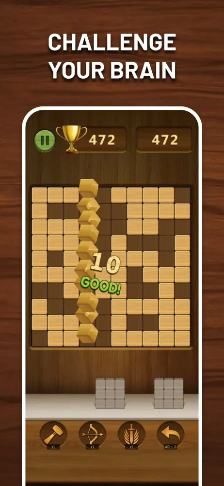 Capturas de pantalla de Wood Qblock・Woody Puzzle Block
