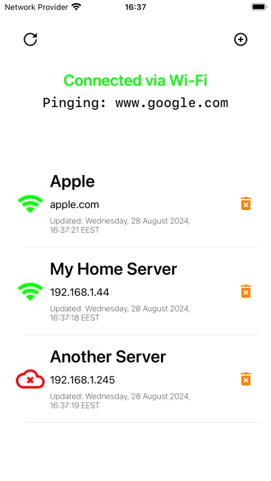 Pinger - Endpoint pinging App Ekran Görüntüleri