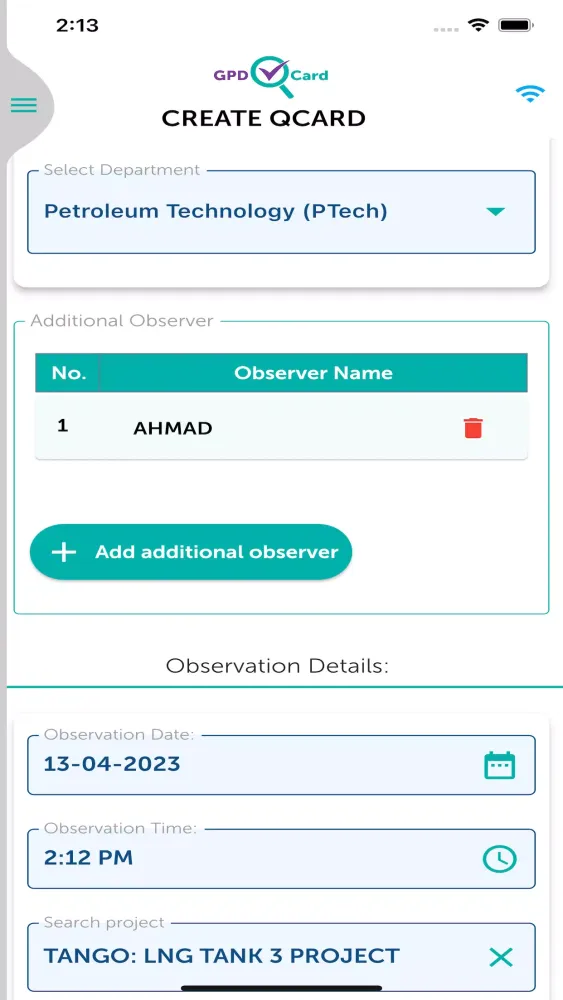 GPD QCARD Screenshots