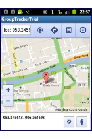 ภาพหน้าจอของ GroupTrackerTrial