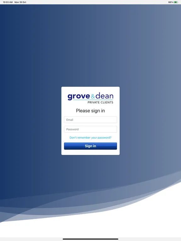 Zrzuty ekranu Grove and Dean Insurance iPad 
