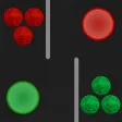 Colored balls and holes