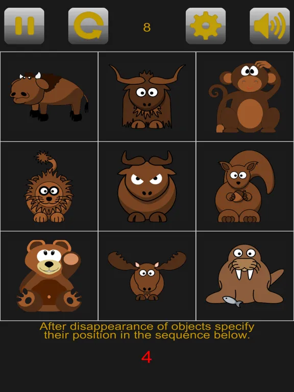 Brain training. Remember seq iPad  Screenshots