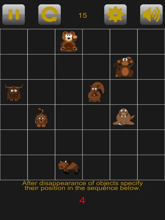 Brain training. Remember seq iPad  Screenshots