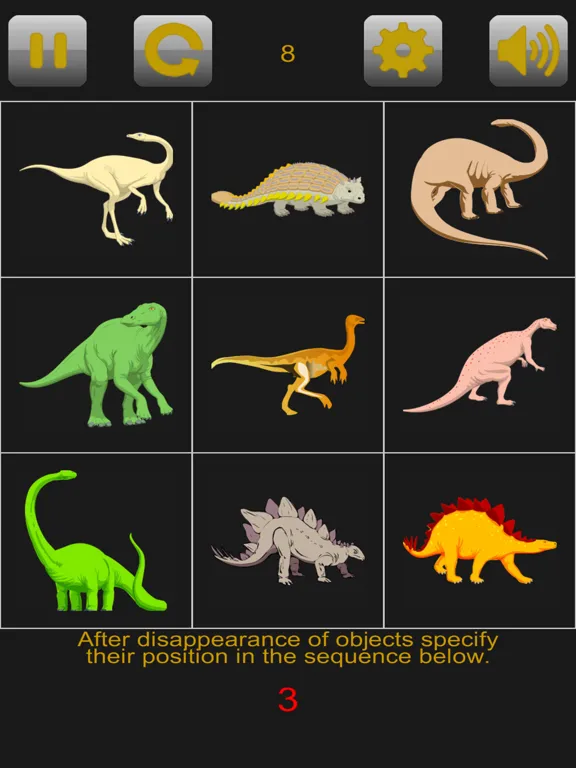 Brain training. Remember seq iPad  Screenshots