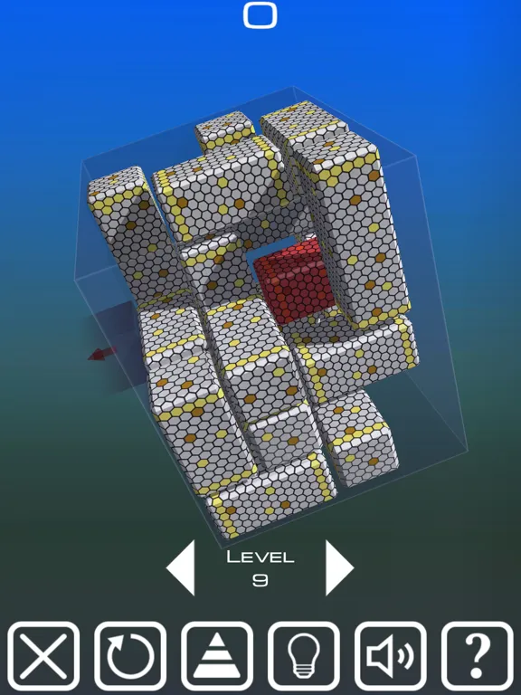 Unblock Red Brick. 3D Space iPad  Screenshots
