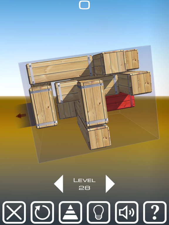 Ảnh chụp màn hình của Unblock Red Brick. 3D Space iPad 