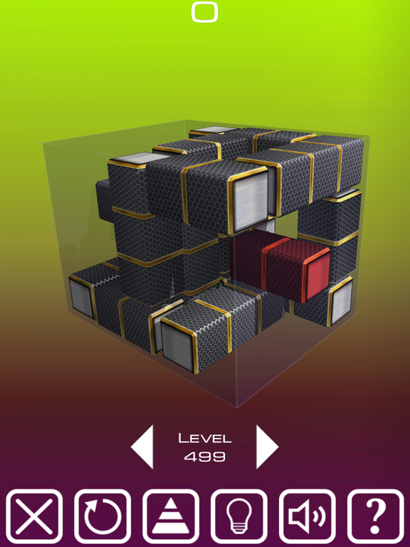 Ảnh chụp màn hình của Unblock Red Brick. 3D Space iPad 